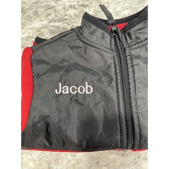 Disney Store Mickey Mouse Fleece Jacket Red Size 3 New JACOB on Jacket Jacob - Picture 5 of 6